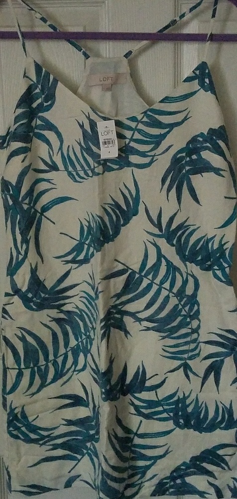 Palm leaf dress by loft